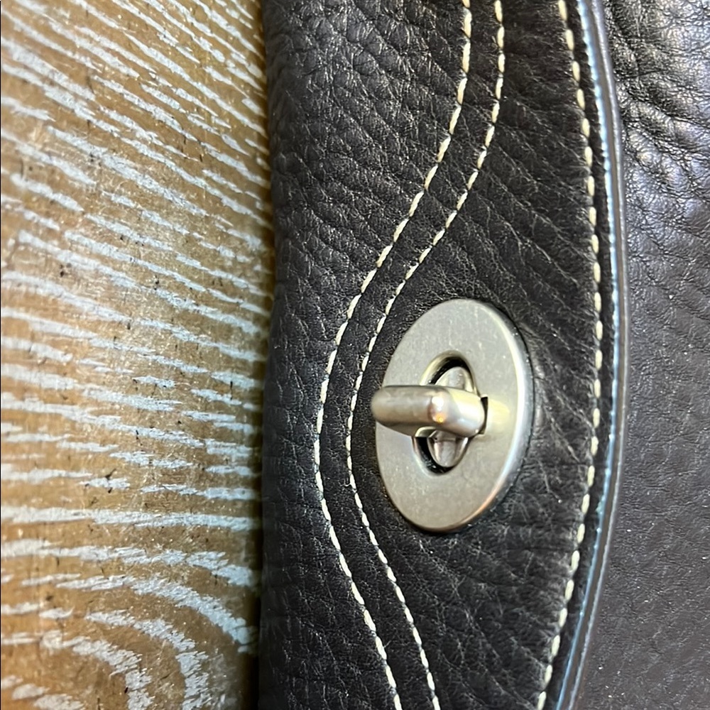 Coach brown leather shoulder bag - Picture 7 of 15